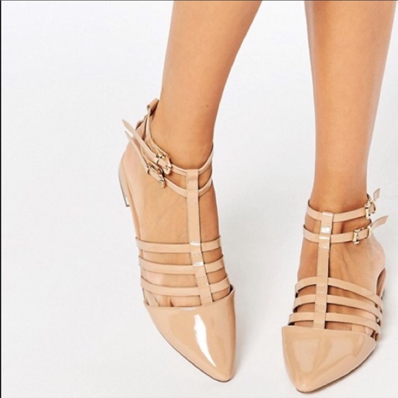 ASOS Pointed Caged Ballet Flats - Picture 3 of 8